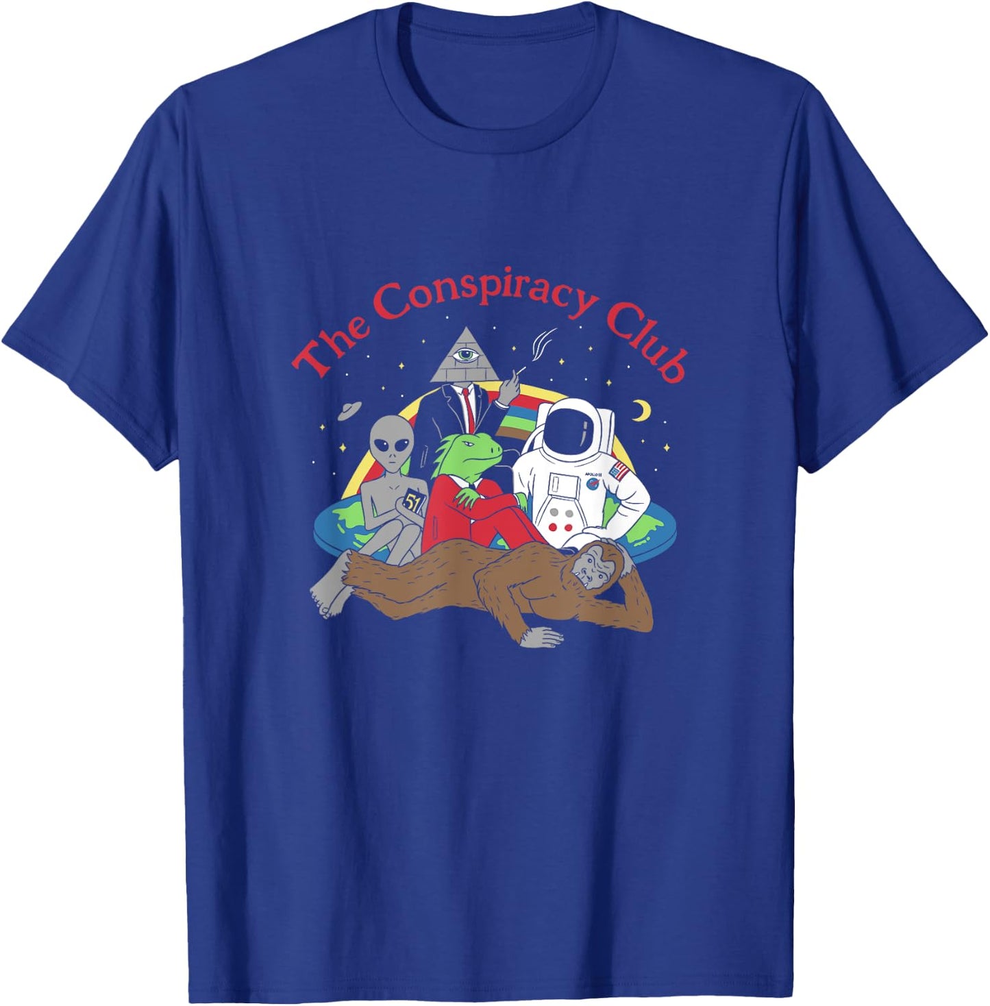The Conspiracy Club Funny Parody T-Shirt - T-Shirt | Royal