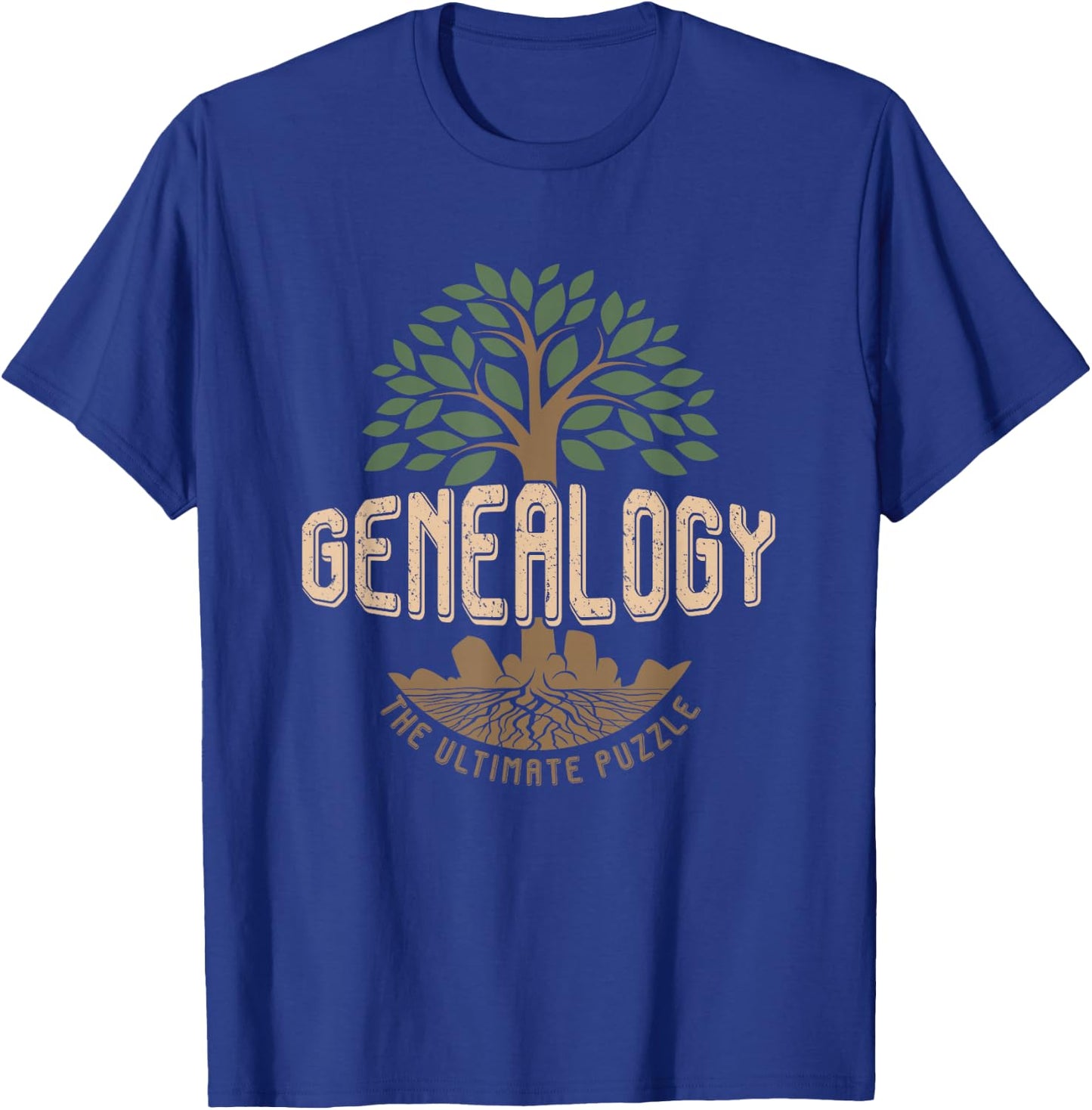 Genealoge Family Historian Genealogy Ultimate Puzzle T-Shirt - T-Shirt | Royal