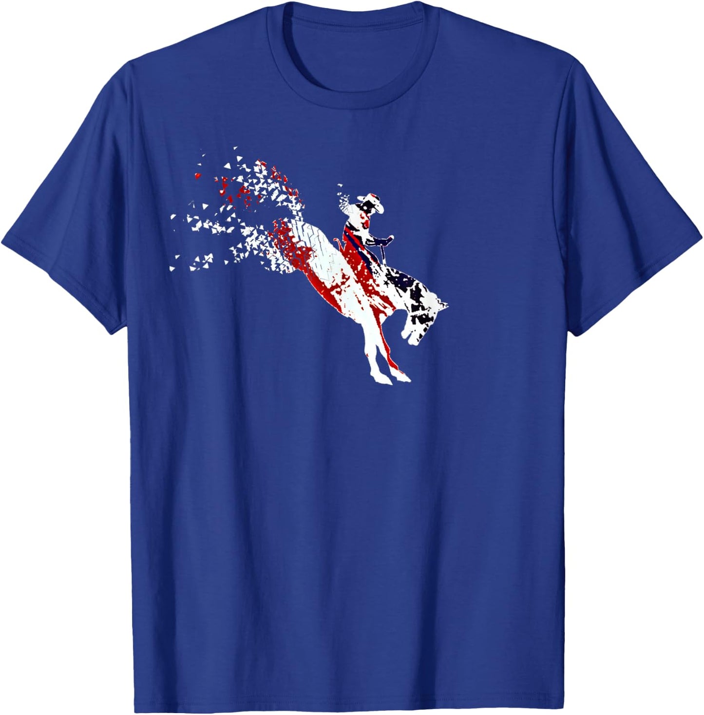 Bronc Riding Rodeo American Pride Bronc Rider Shirts T-Shirt - T-Shirt | Royal