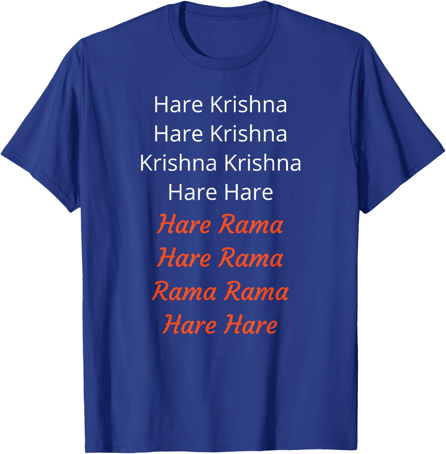 Hare Krishna Maha Mantra Rama Chant Hindu Yoga God Art T-Shirt - T-Shirt | Royal