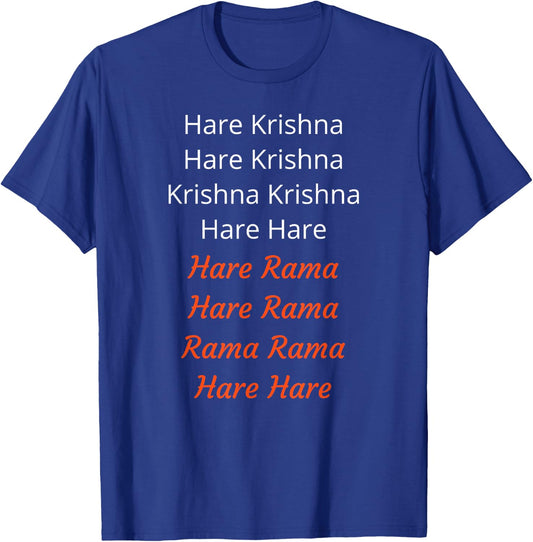 Hare Krishna Maha Mantra Rama Chant Hindu Yoga God Art T-Shirt - T-Shirt | Royal