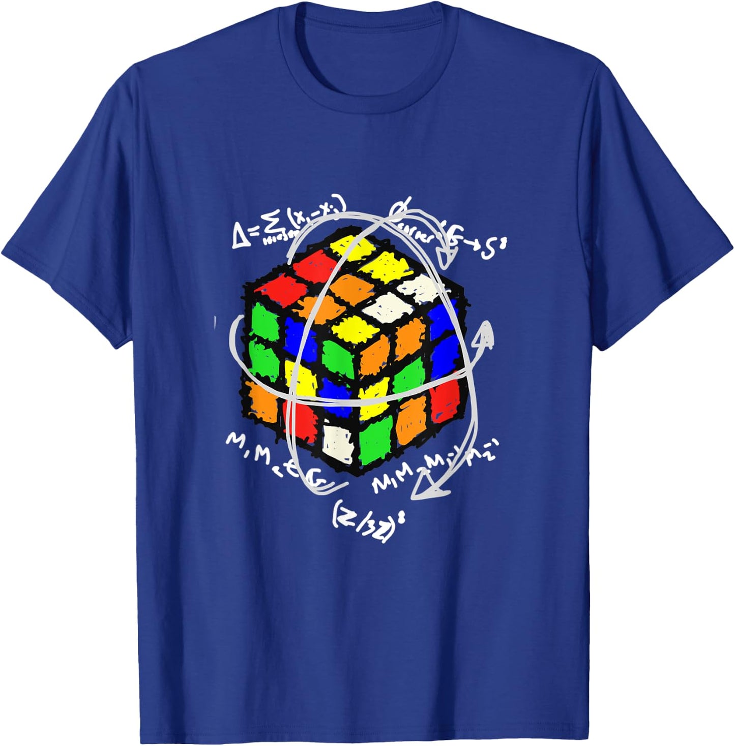 Funny Sheldon Nerdy Puzzle Cube Group Theory Math Teacher T-Shirt - T-Shirt | Royal