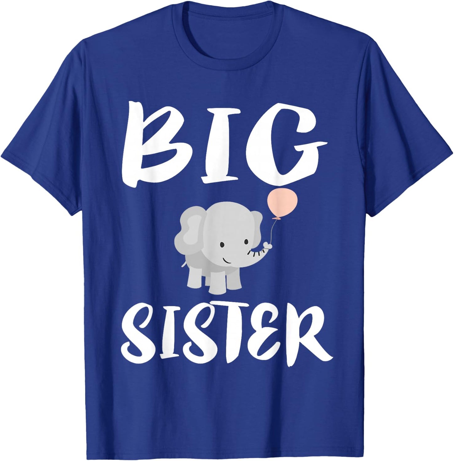 Big Sister Elephant Cute Girl Gift T-Shirt - T-Shirt | Royal