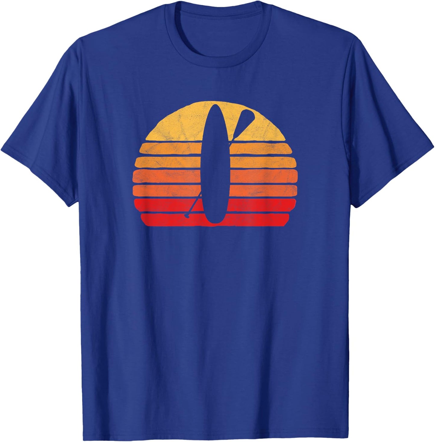 Retro SUP Stand Up Paddle Board Vintage Sun T-Shirt - T-Shirt | Royal