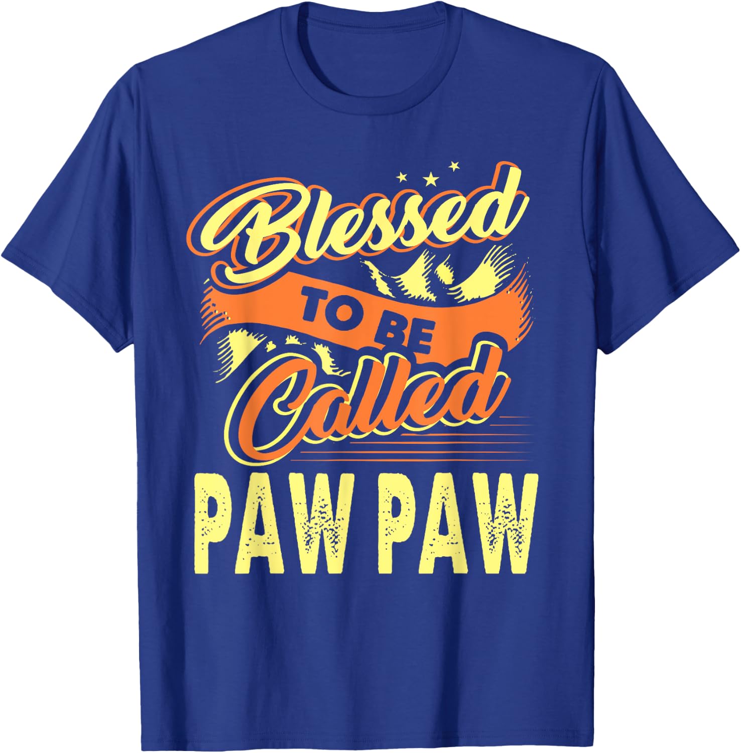 Fathers Day Blessed To Be Called Paw Paw Gift T-Shirt - T-Shirt | Royal