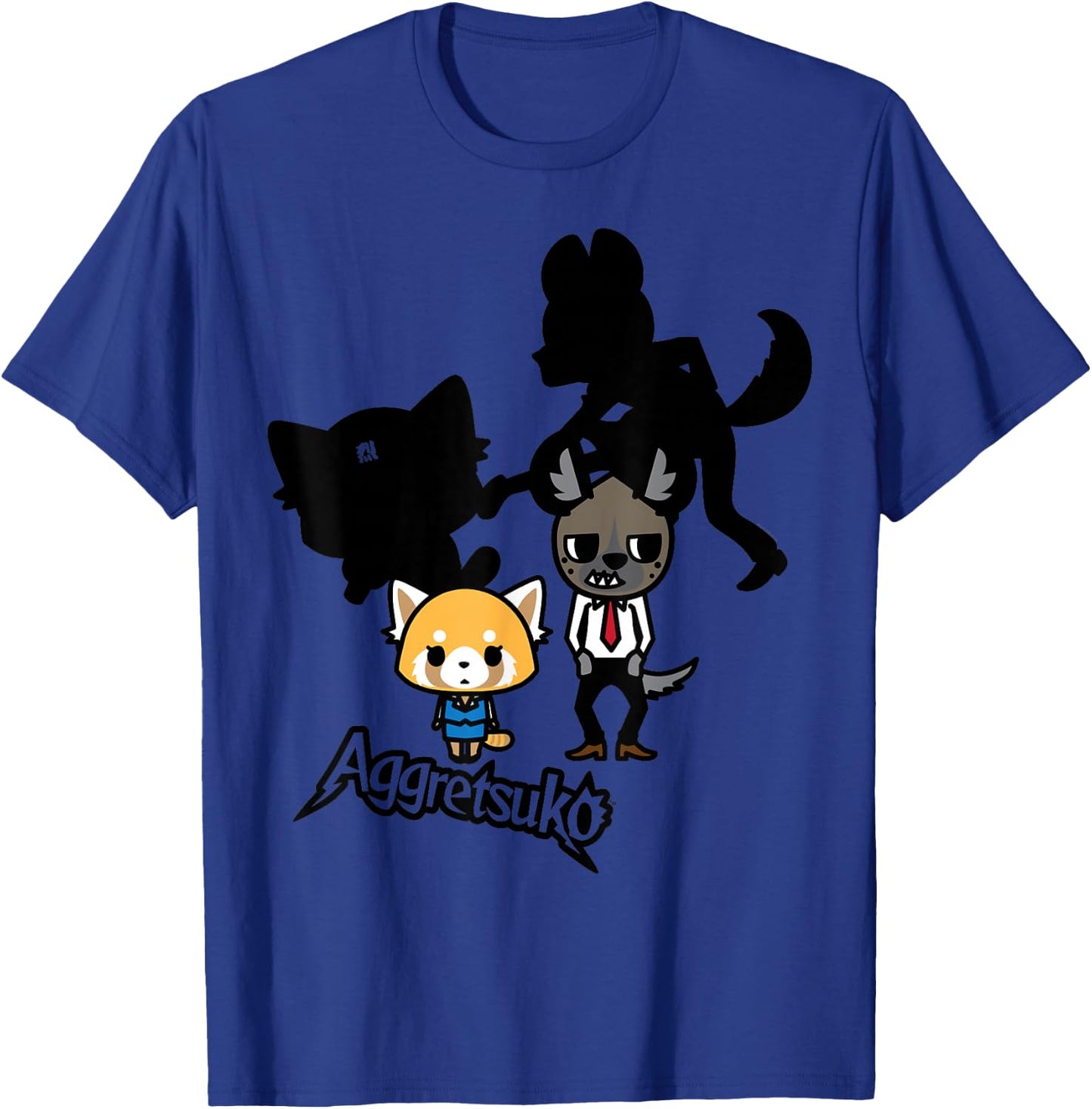 Aggretsuko and Haida Rocker Shadows Shirt T-Shirt - T-Shirt | Royal