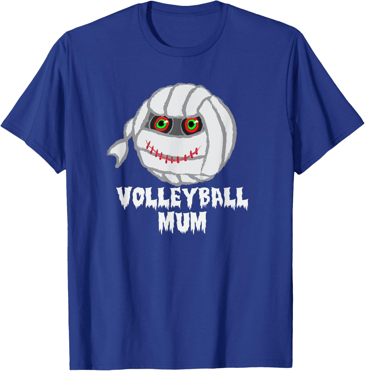 Volleyball Mom Funny Mummy Halloween T-Shirt - T-Shirt | Royal