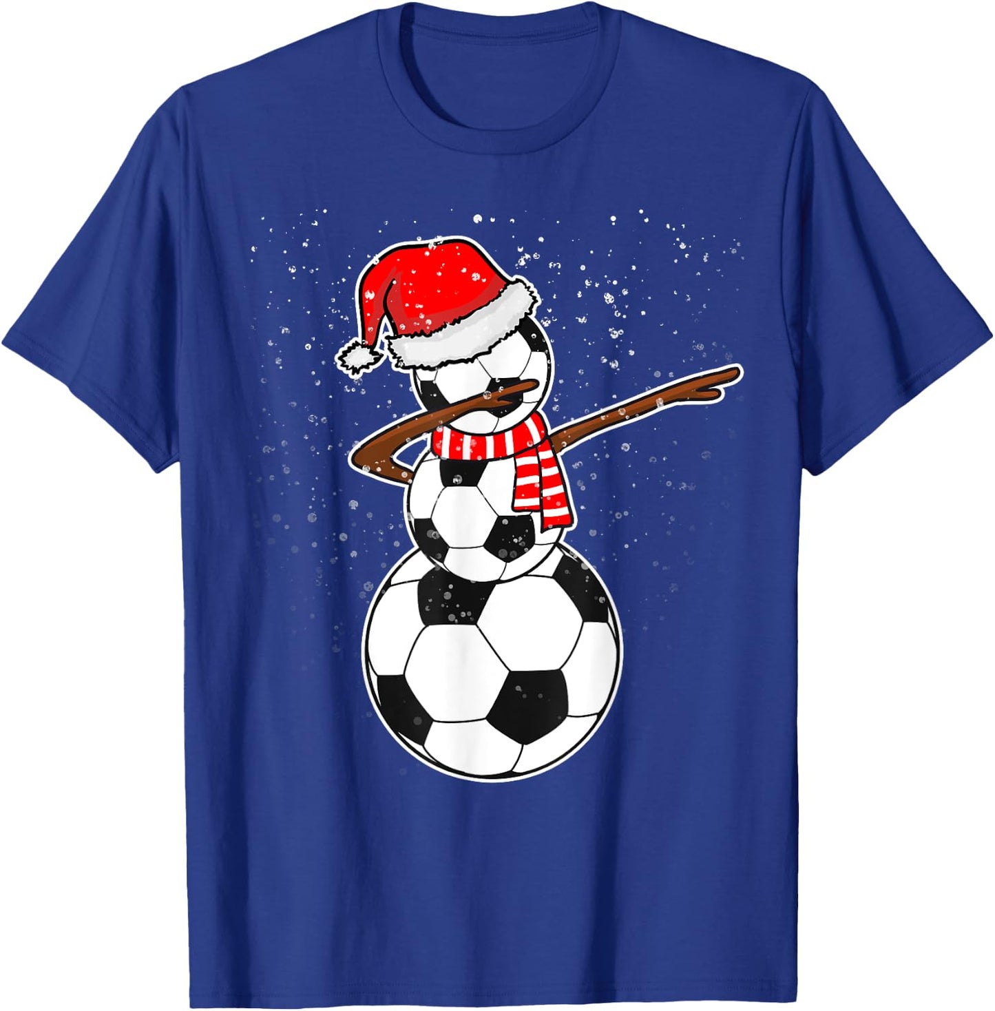 Dabbing Snowman Soccer Shirt T-Shirt - T-Shirt | Royal