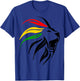 Rasta Lion Rastafari Colours Gift Reggae Lover T-Shirt - T-Shirt | Royal