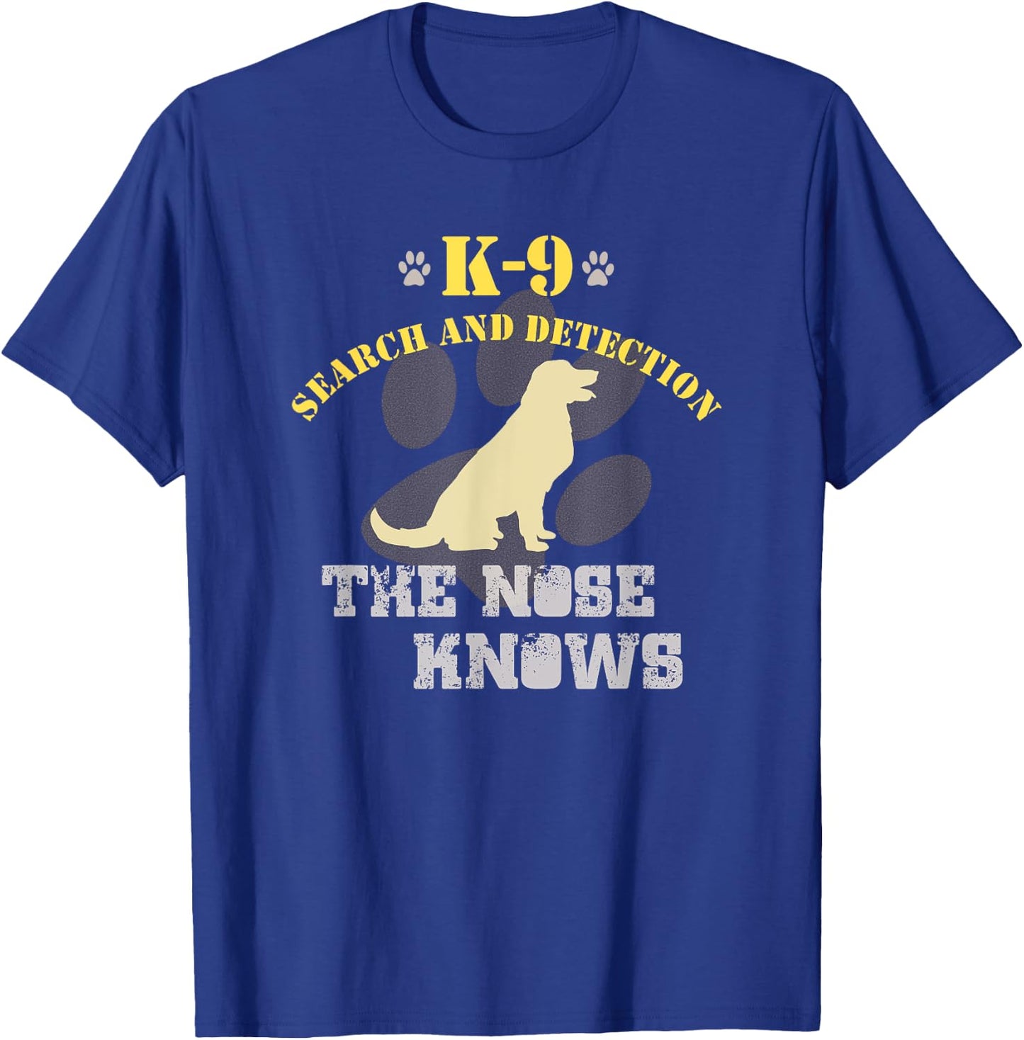 K9 Detection Dog Golden Retriever Labrador T-Shirt - T-Shirt | Royal