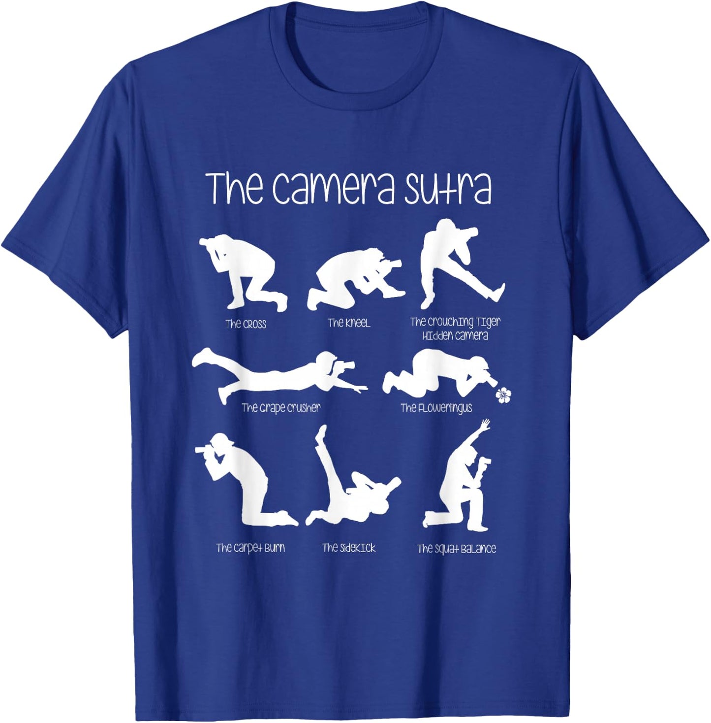 The Camera Sutra Funny Photography Poses T-Shirt - T-Shirt | Royal