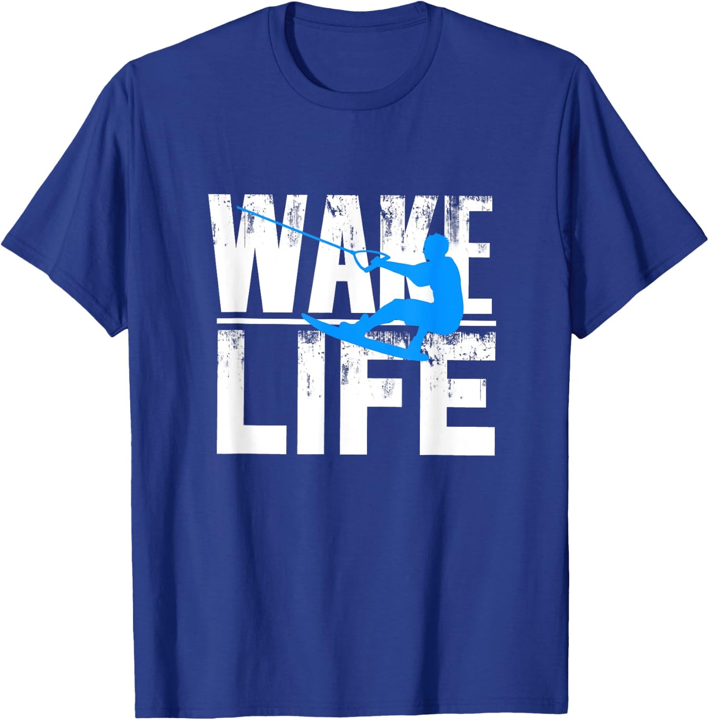 Wake Surfing Life Gift Shirt Boat Lake Wakesurfing T-Shirt - T-Shirt | Royal