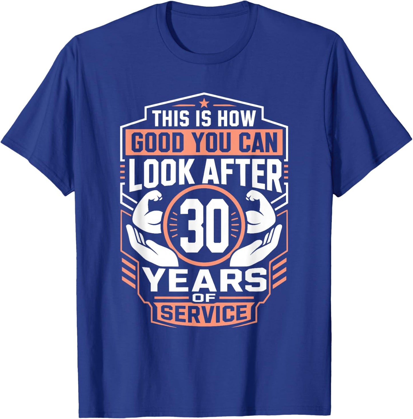 Work Anniversary 30 Years Company Anniversary 30 T-Shirt - T-Shirt | Royal