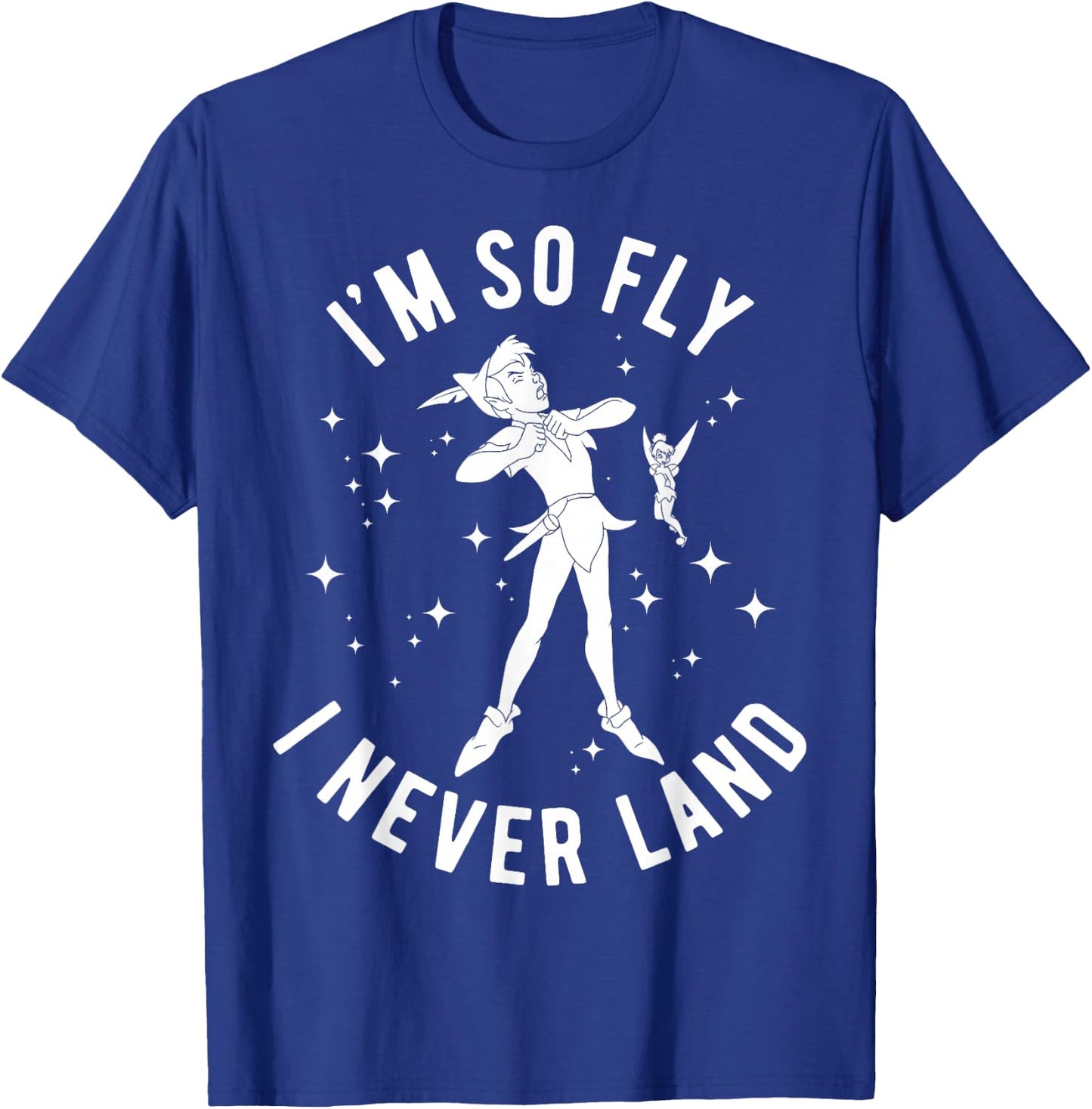 Disney Peter Pan I'm So Fly I Never Land Outline Poster T-Shirt - T-Shirt | Royal