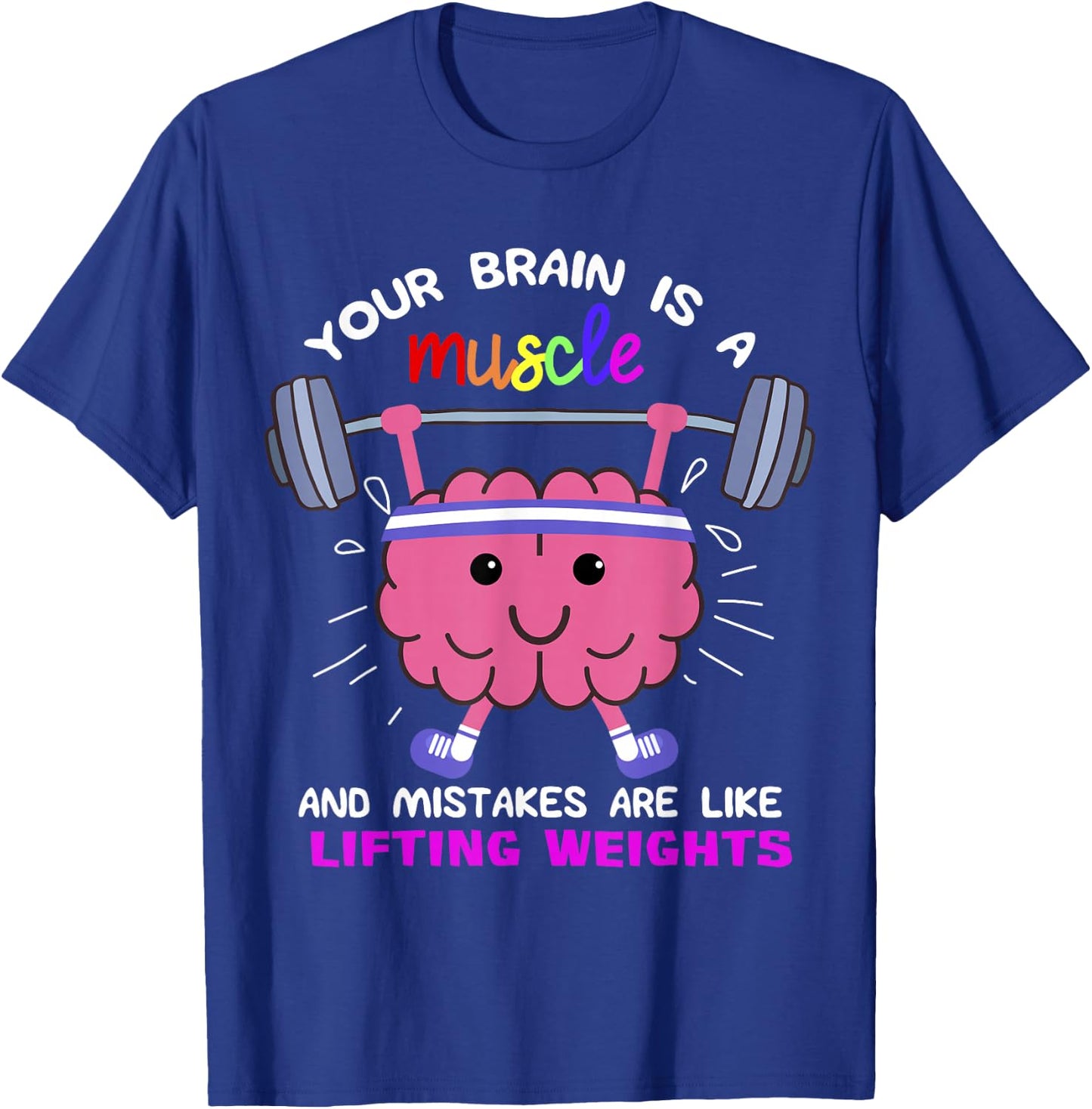 Growth Mindset Teacher Shirt, Inspirational Shirts T-Shirt - T-Shirt | Royal
