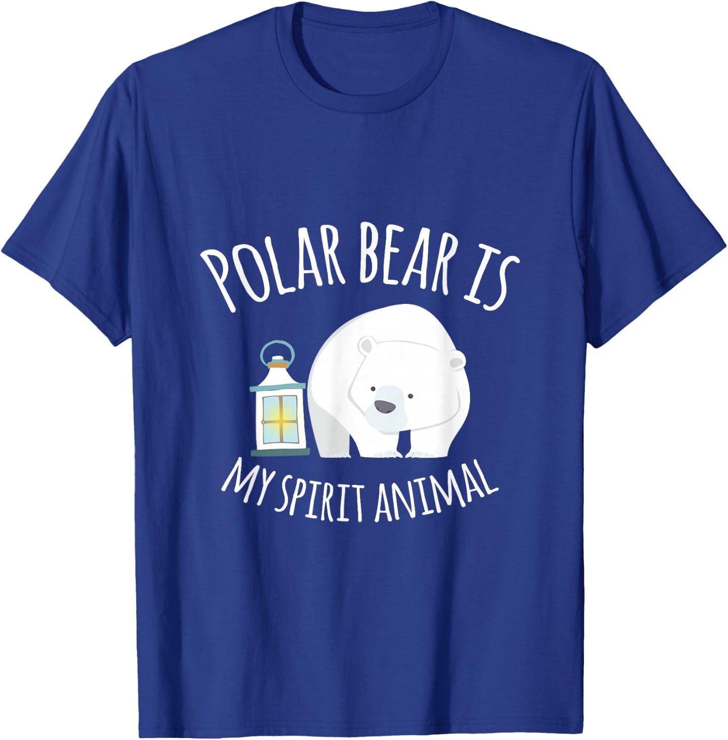 Polar Bear Is My Ghost Animal Funny Gift T-Shirt - T-Shirt | Royal