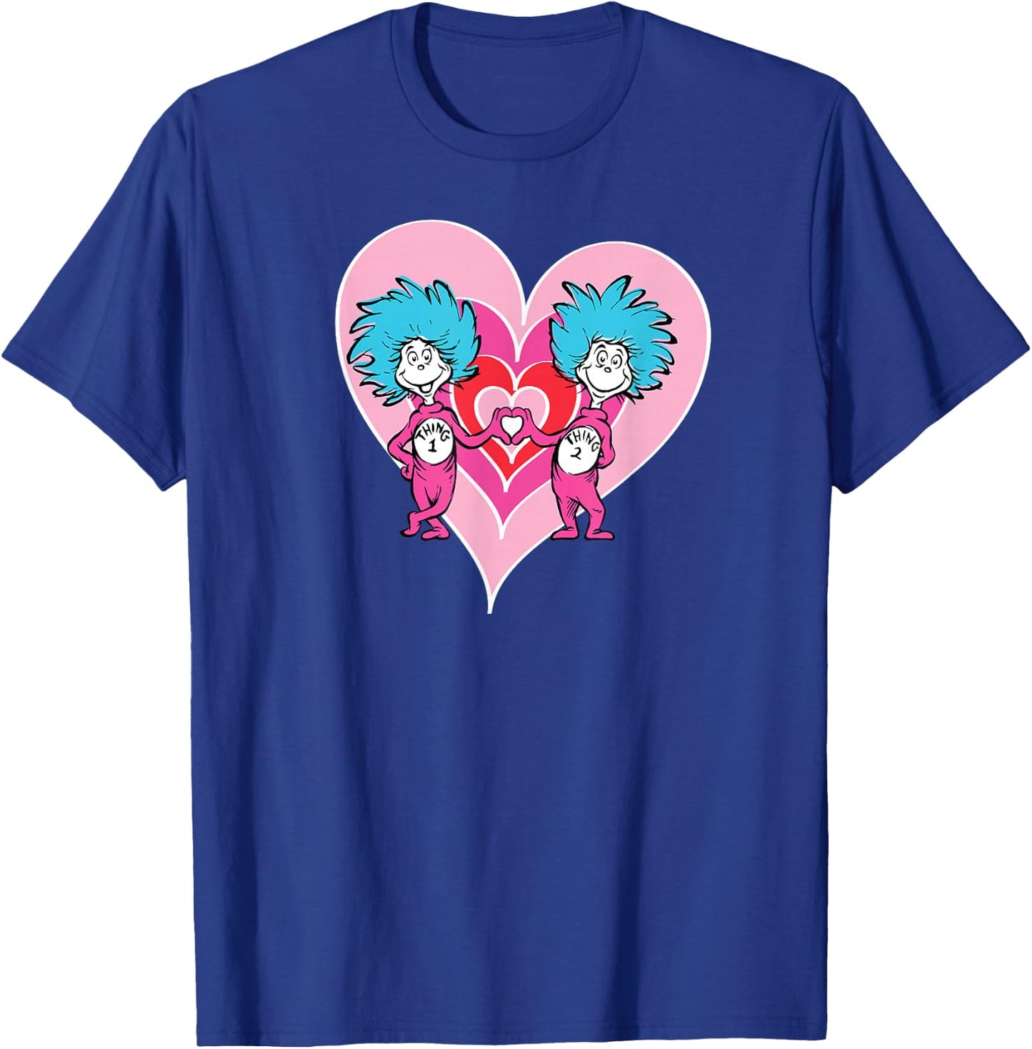 Dr. Seuss Thing 1 Thing 2 Love T-Shirt - T-Shirt | Royal
