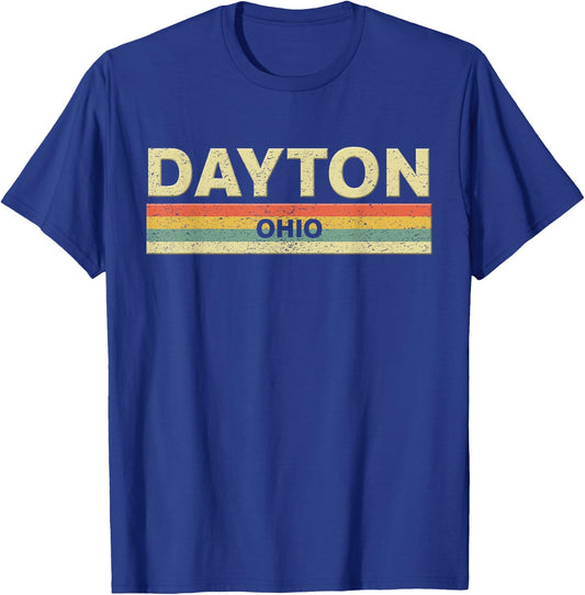 Dayton Ohio Shirt. Vintage Retro 70s 80s T-Shirt - T-Shirt | Royal