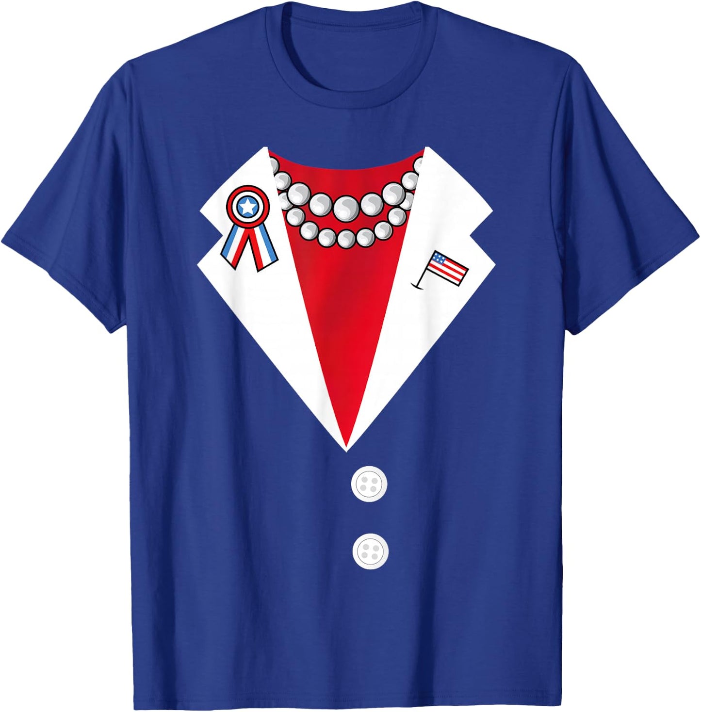 Hillary Clinton Pantsuit Costume President Funny Halloween T-Shirt - T-Shirt | Royal