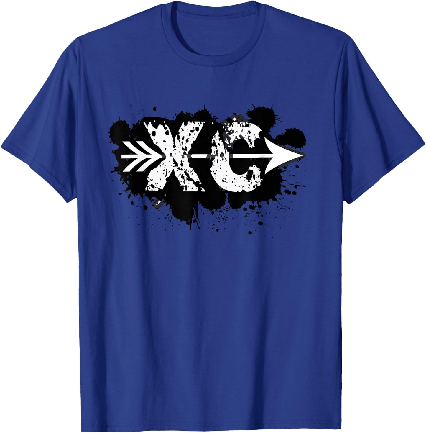 Grunge Dirty Cross Country Running T-Shirt - T-Shirt | Royal