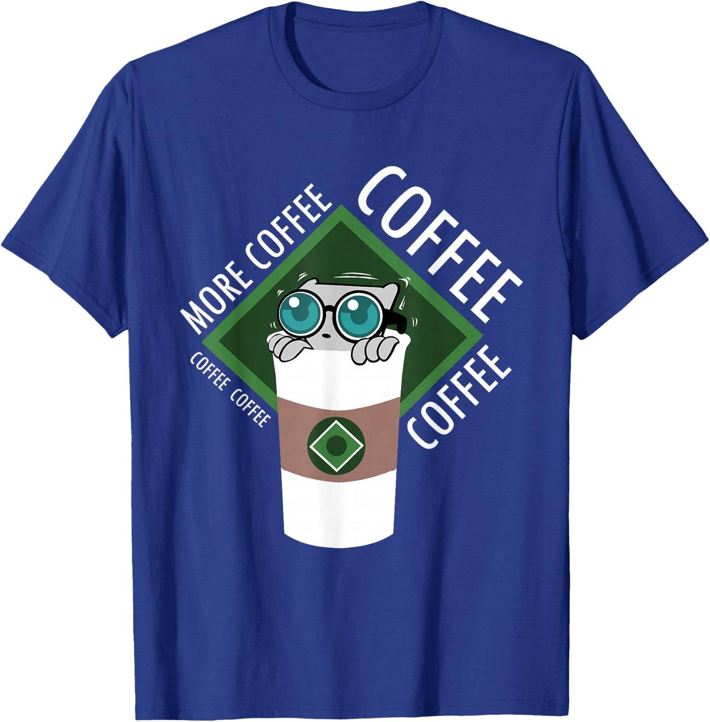 More Coffee! Mushroom-E T-Shirt - T-Shirt | Royal
