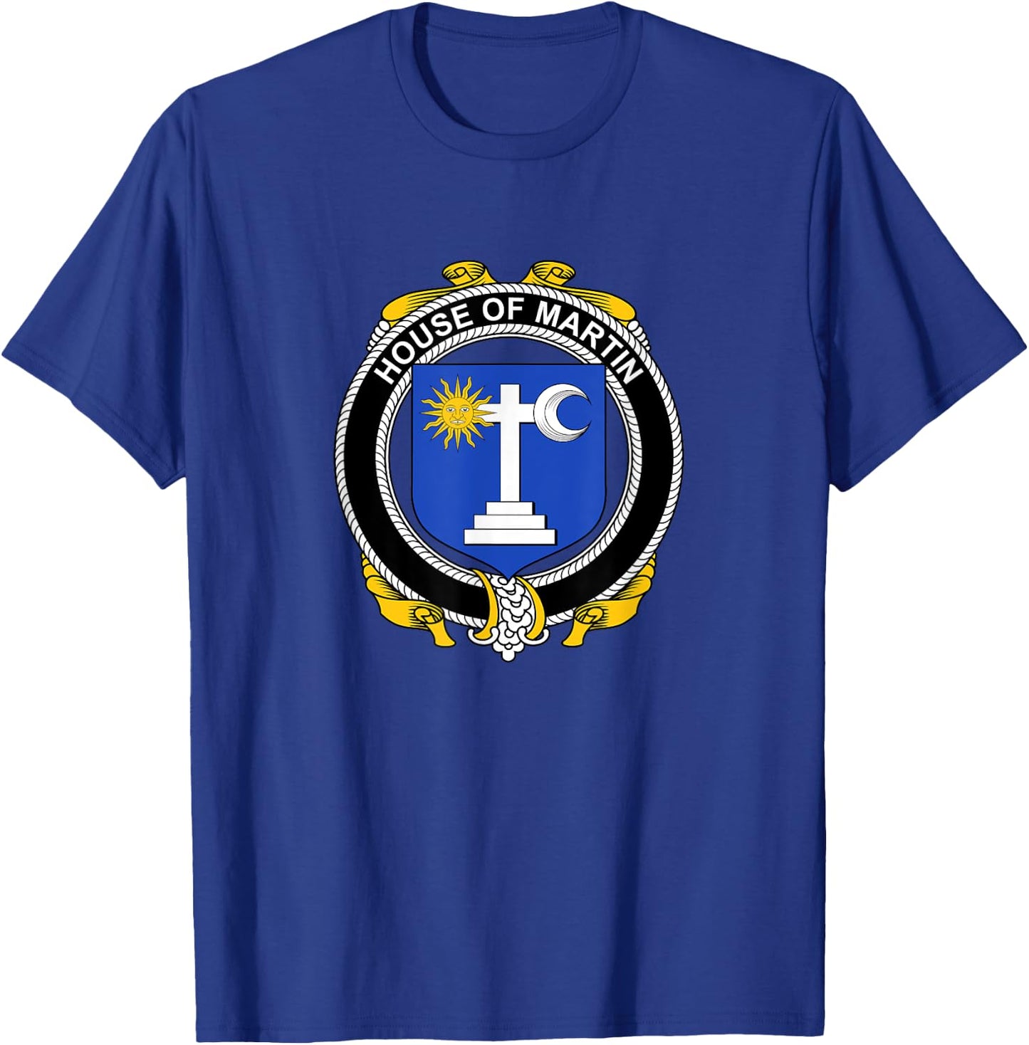 Martin Coat of Arms - Family Crest T-Shirt - T-Shirt | Royal