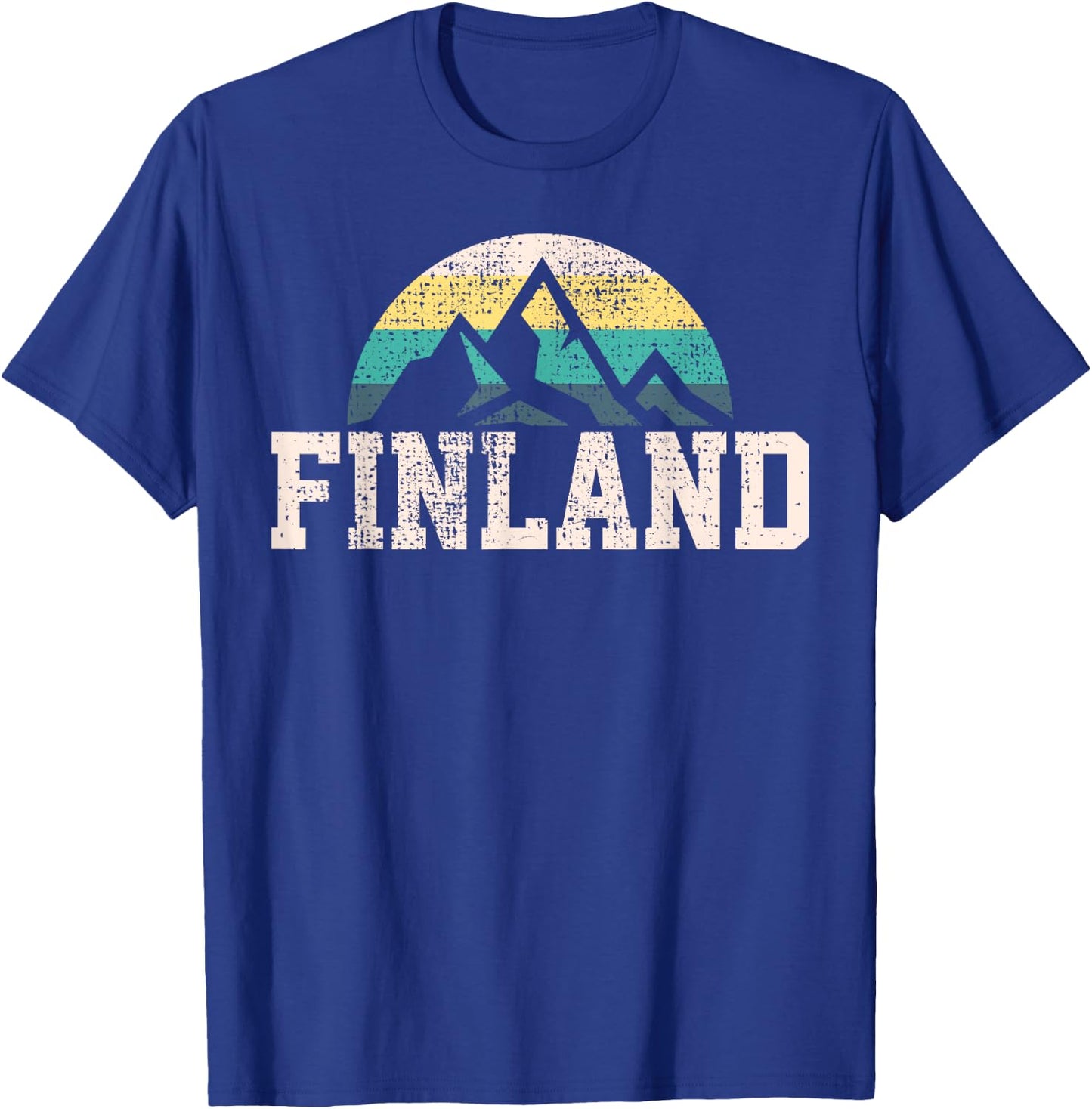 Finland Finnish Country Mountain Vintage T-Shirt - T-Shirt | Royal