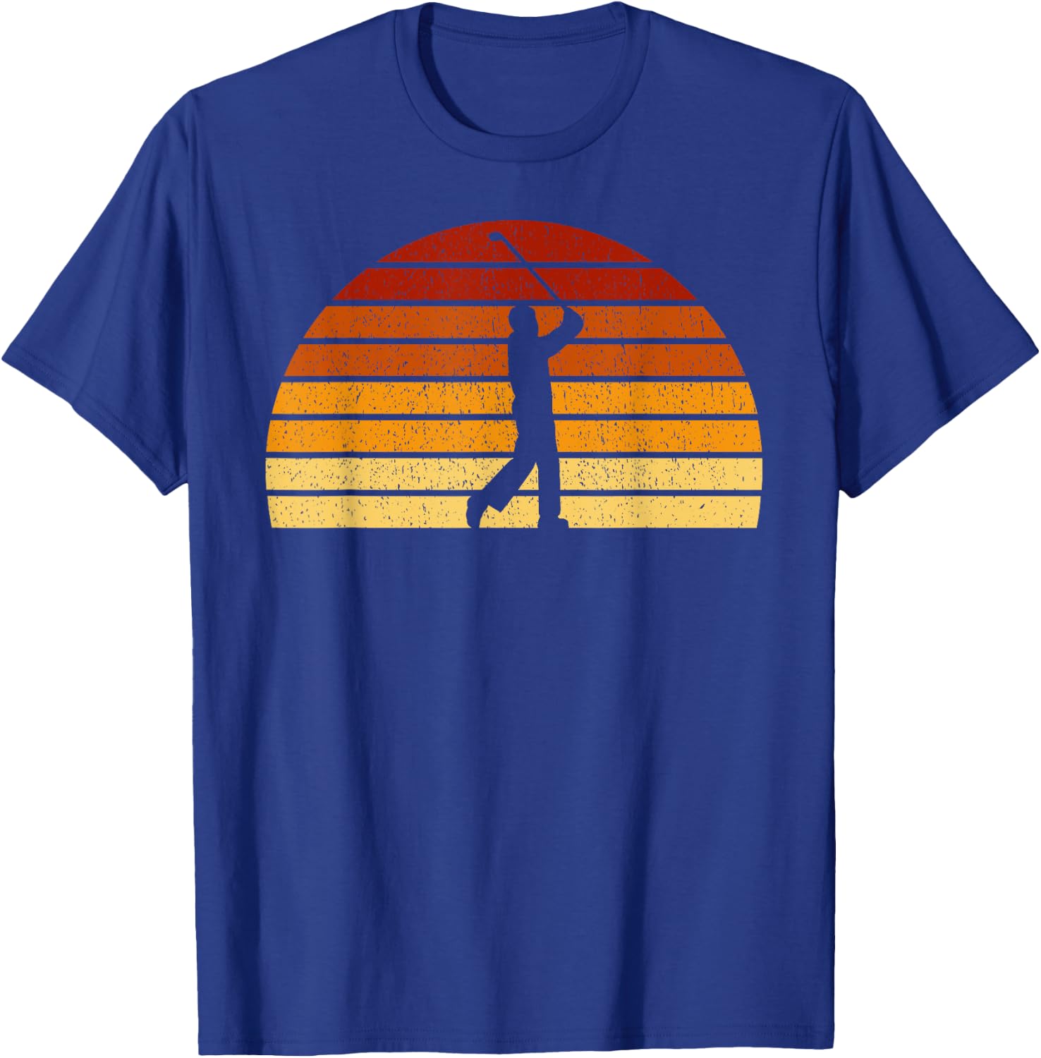 Vintage Sunset Golfing Gift Golfers T-Shirt - T-Shirt | Royal