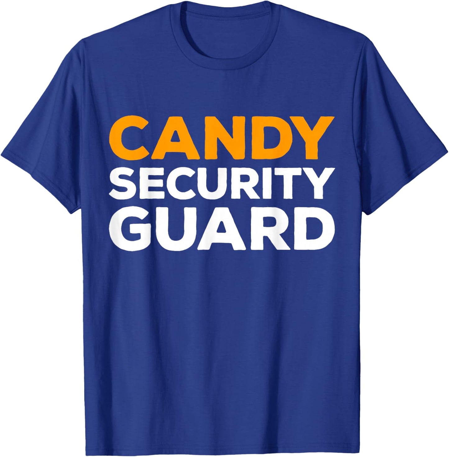 Candy Security Guard Shirt Adult Kids Halloween Costume T-Shirt - T-Shirt | Royal
