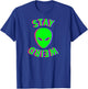 Awesome Stay Weird Alien Face Glitch UFO Extraterrestrial T-Shirt - T-Shirt | Royal