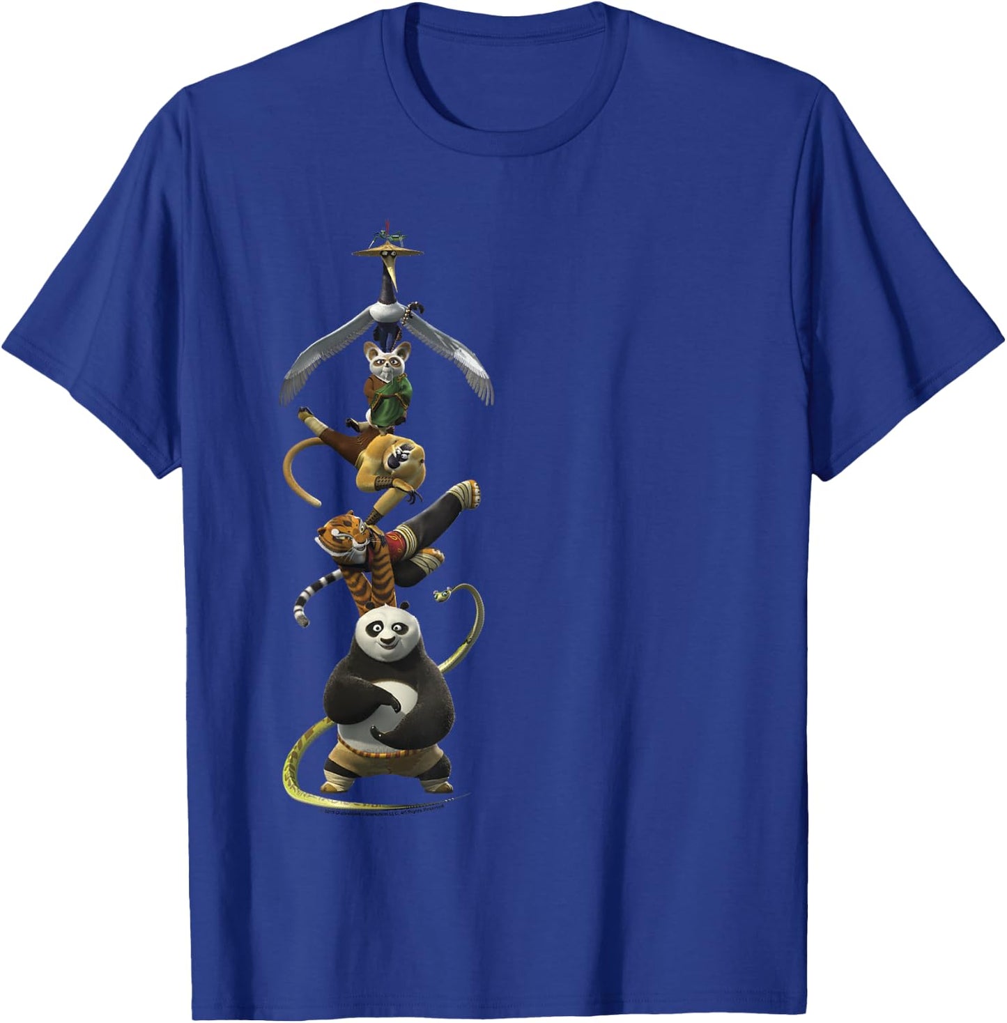 Kung Fu Panda Po and The Furious Five Stack Portrait T-Shirt - T-Shirt | Royal