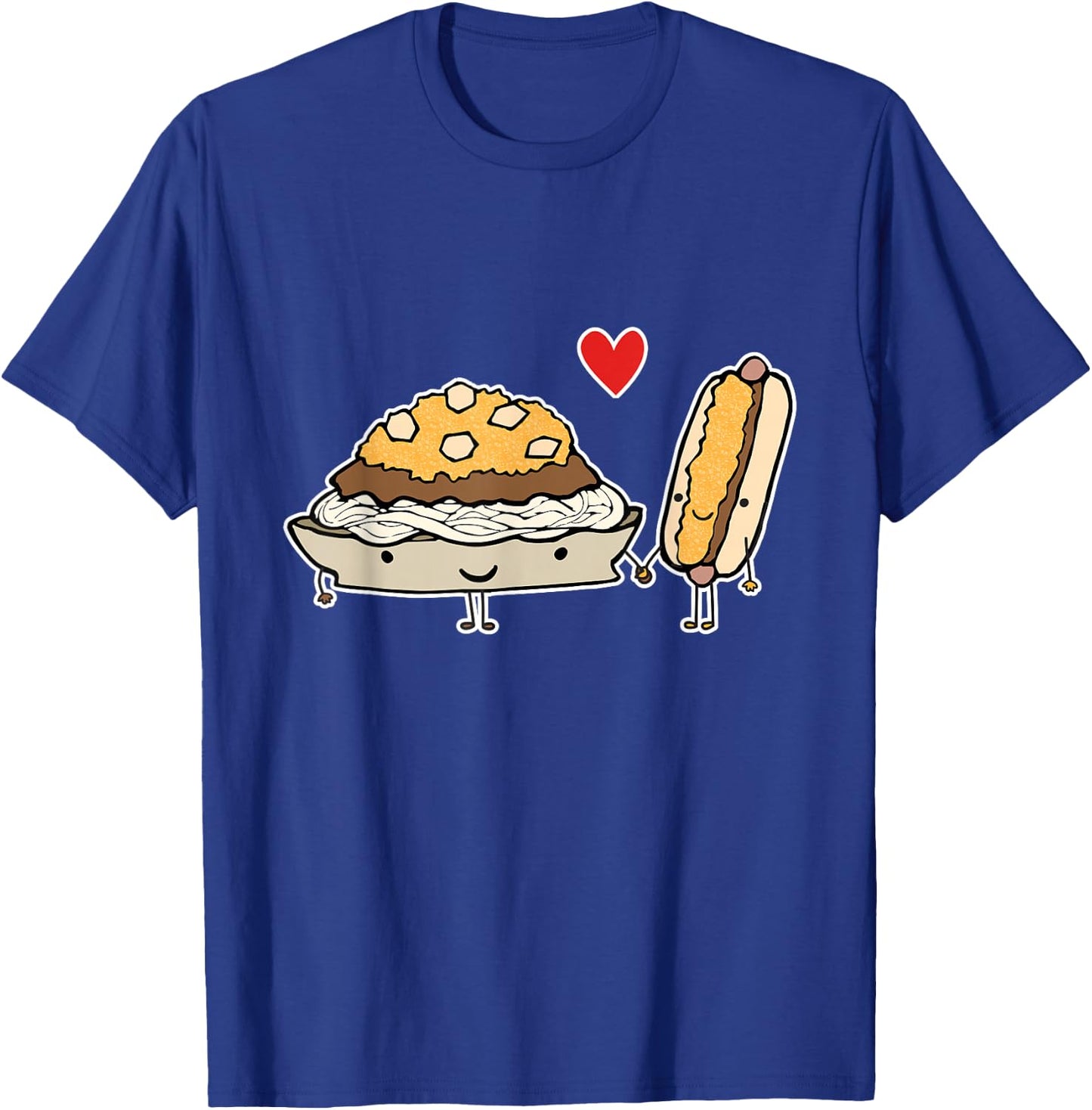 Cincinnati Style Chili 3 Way and Cheese Coney T Shirt T-Shirt - T-Shirt | Royal