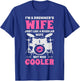 I'm A Drummer's Wife Just Like A Regular Wife But Way Cooler T-Shirt - T-Shirt | Royal