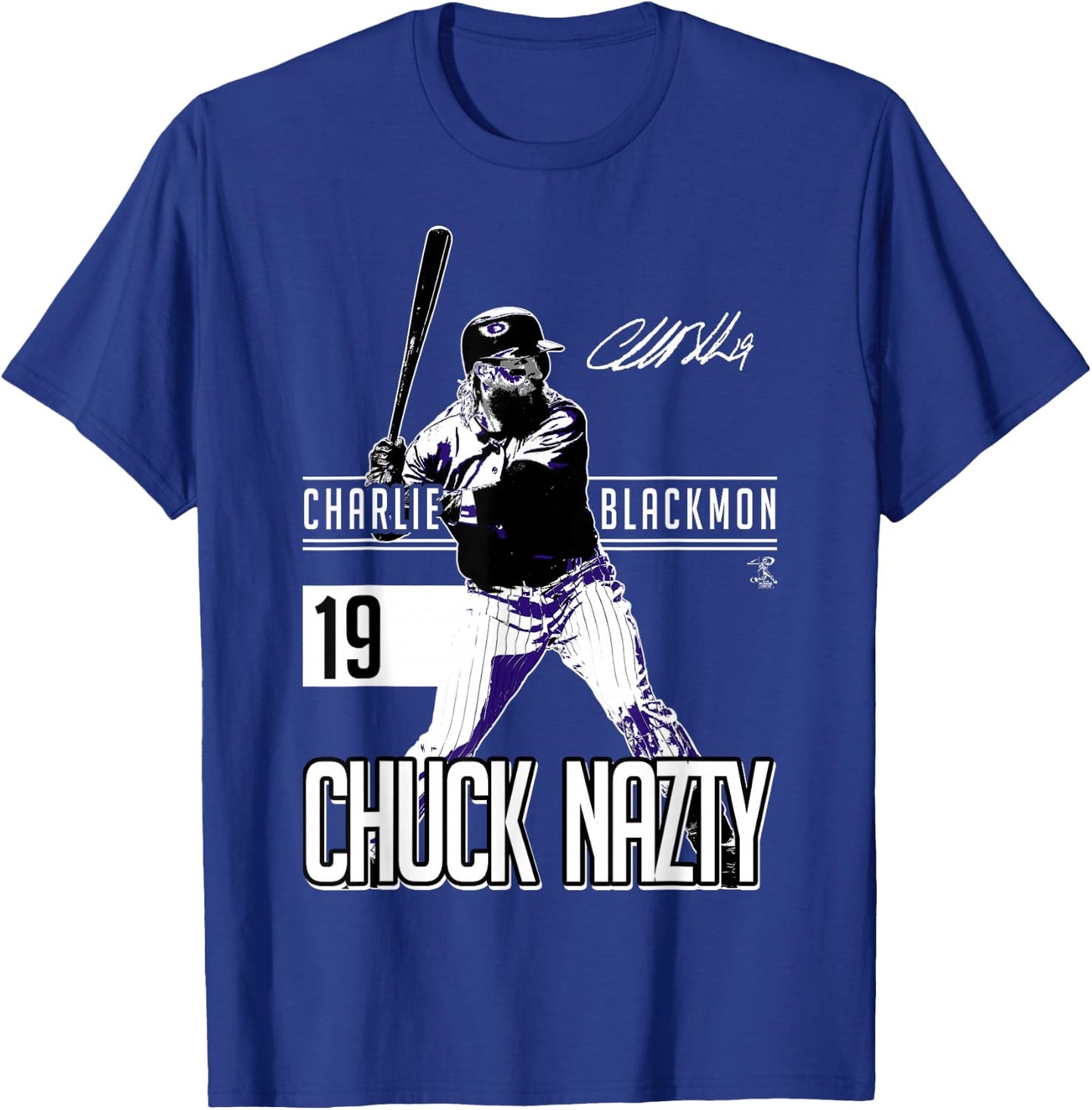 Charlie Blackmon - Apparel T-Shirt - T-Shirt | Royal