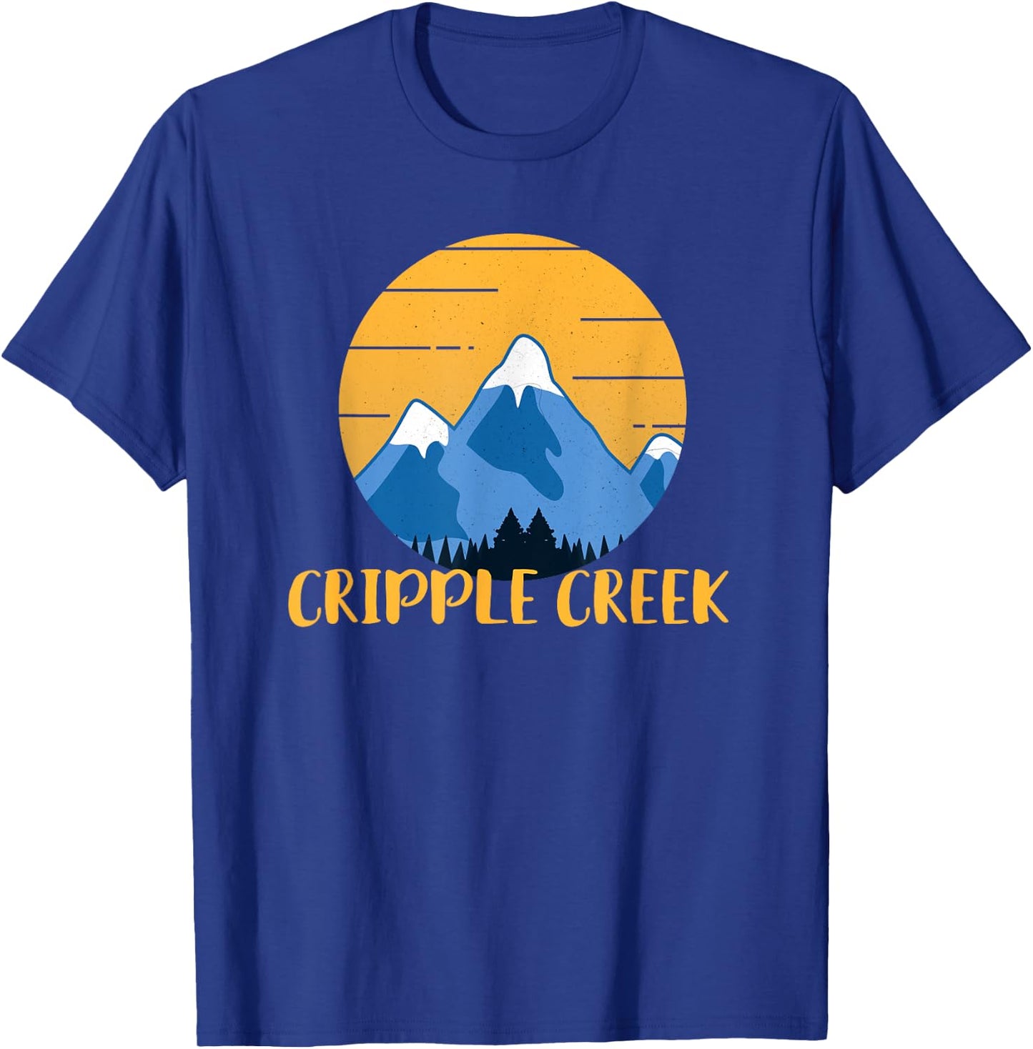 Cripple Creek Colorado Hiking Mountains T-Shirt - T-Shirt | Royal