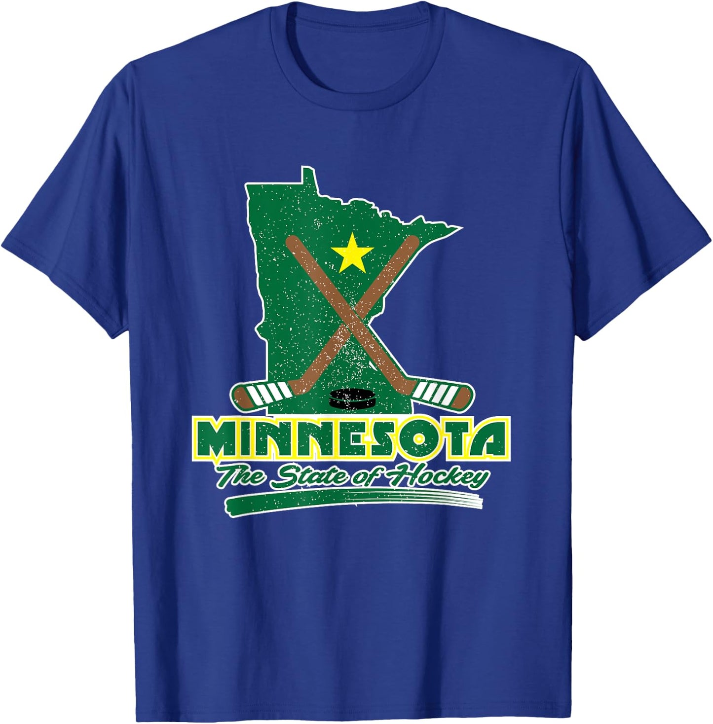 Minnesota Shirts - The State Of Hockey T-Shirt - T-Shirt | Royal