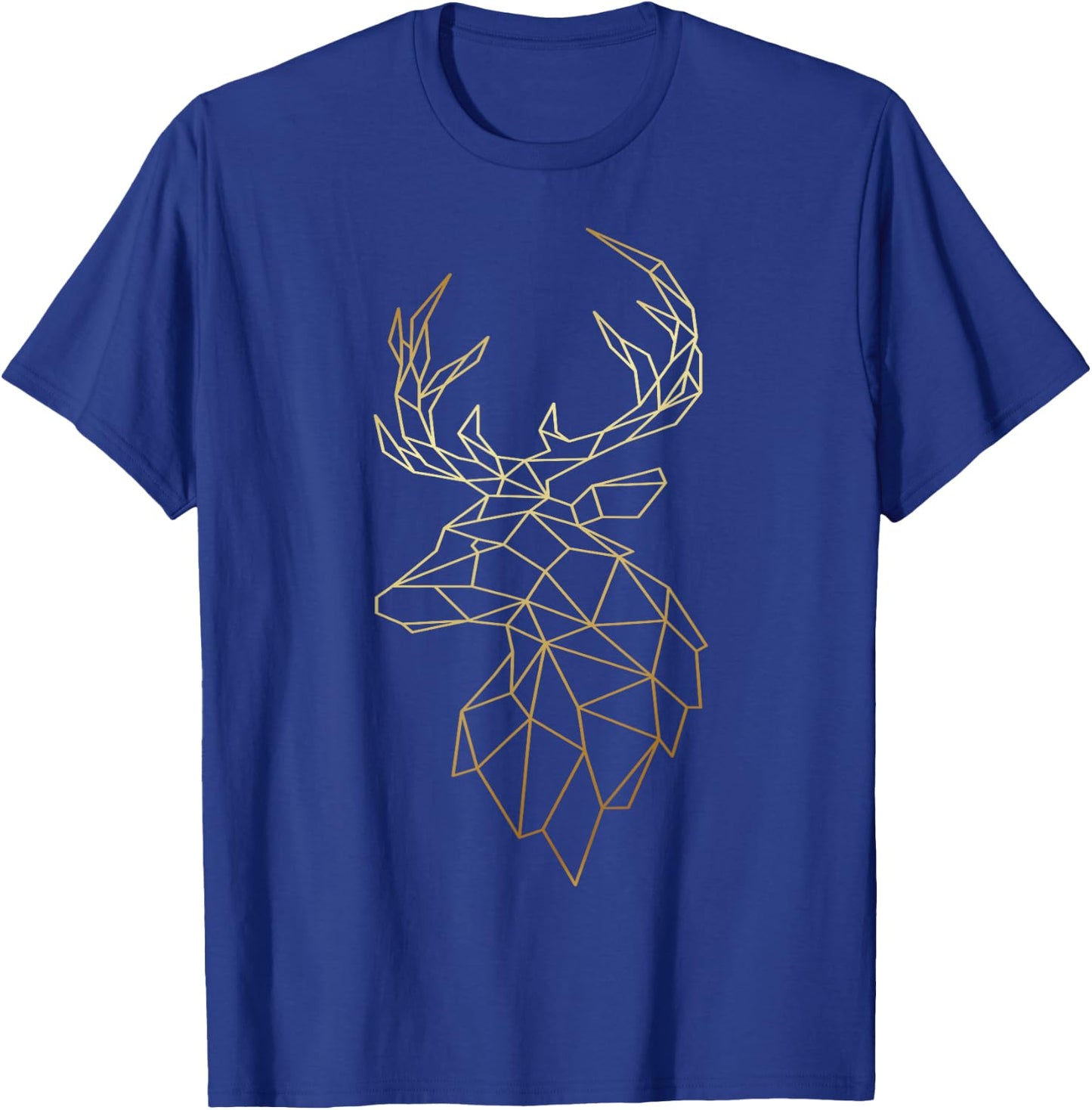 Deer Shirt Geometric Polygonal Abstract Art T-Shirt - T-Shirt | Royal