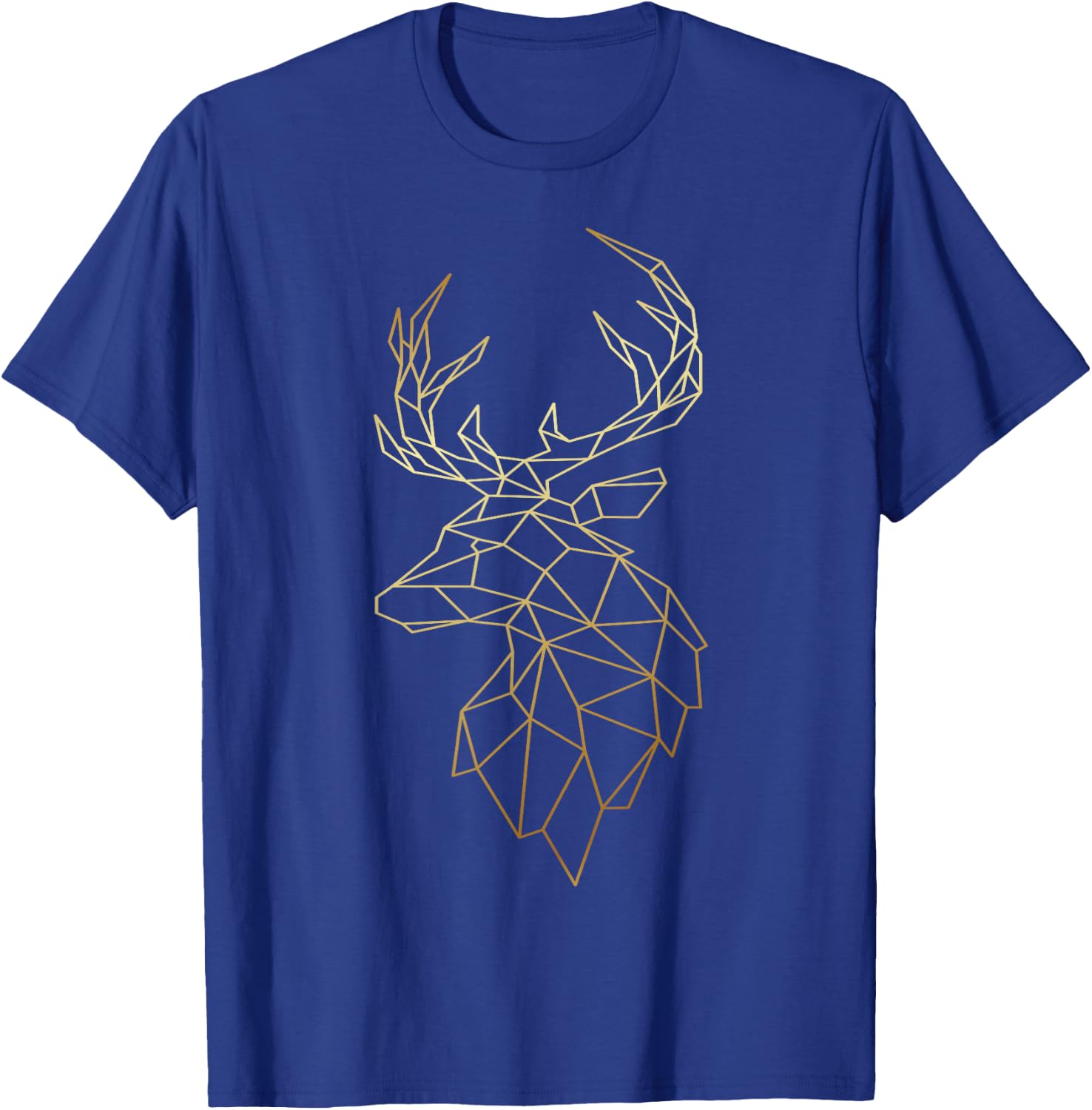 Deer Shirt Geometric Polygonal Abstract Art T-Shirt - T-Shirt | Royal