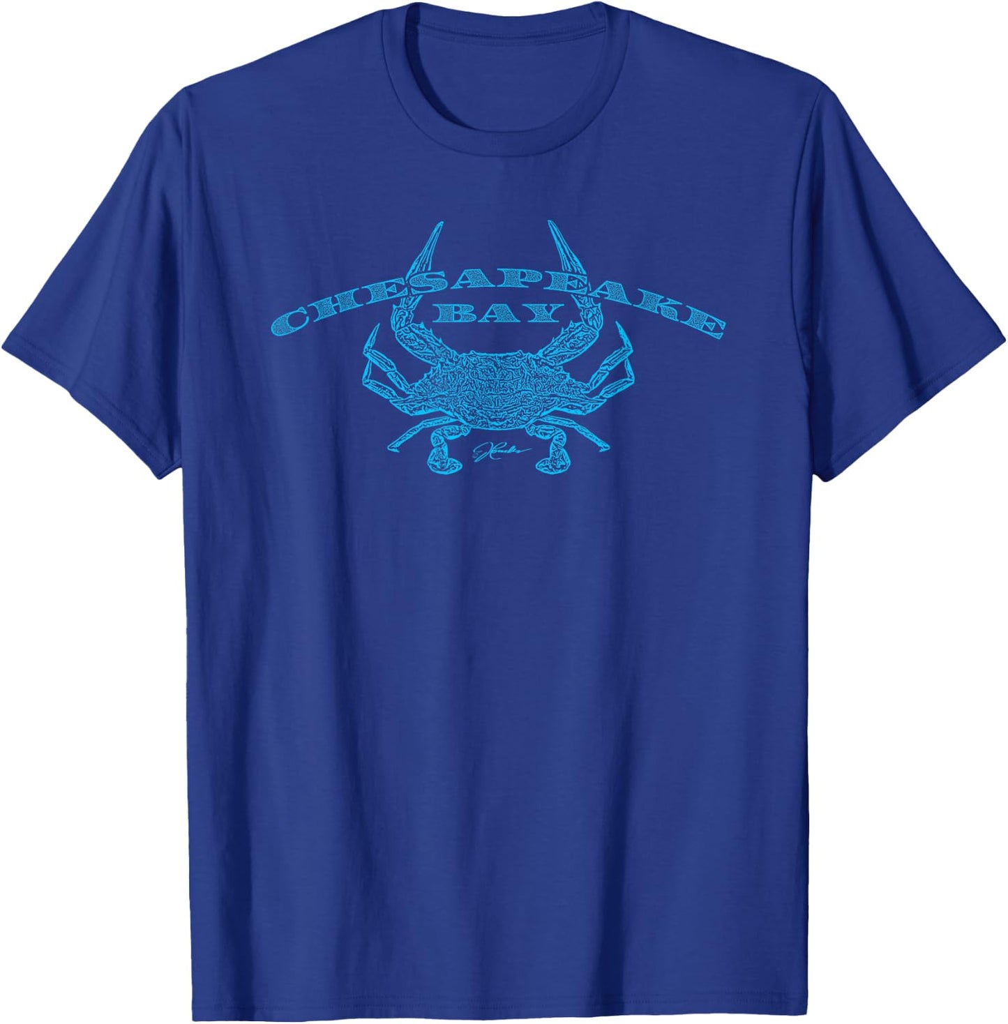 JCombs: Chesapeake Bay/Blue Crab T-Shirt - T-Shirt | Royal