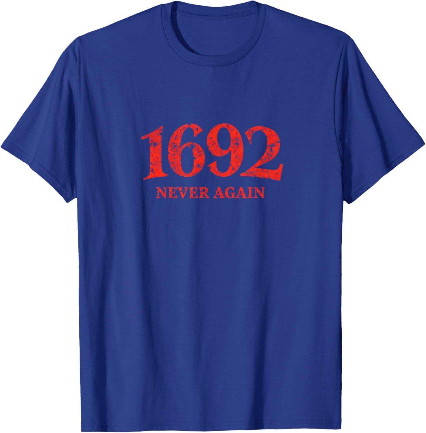 Salem Witch 1692 Never Again Gothic T-Shirt - T-Shirt | Royal