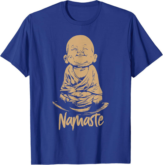 Buddha Namaste Greeting Yoga vibes Om Shirt T-Shirt - T-Shirt | Royal