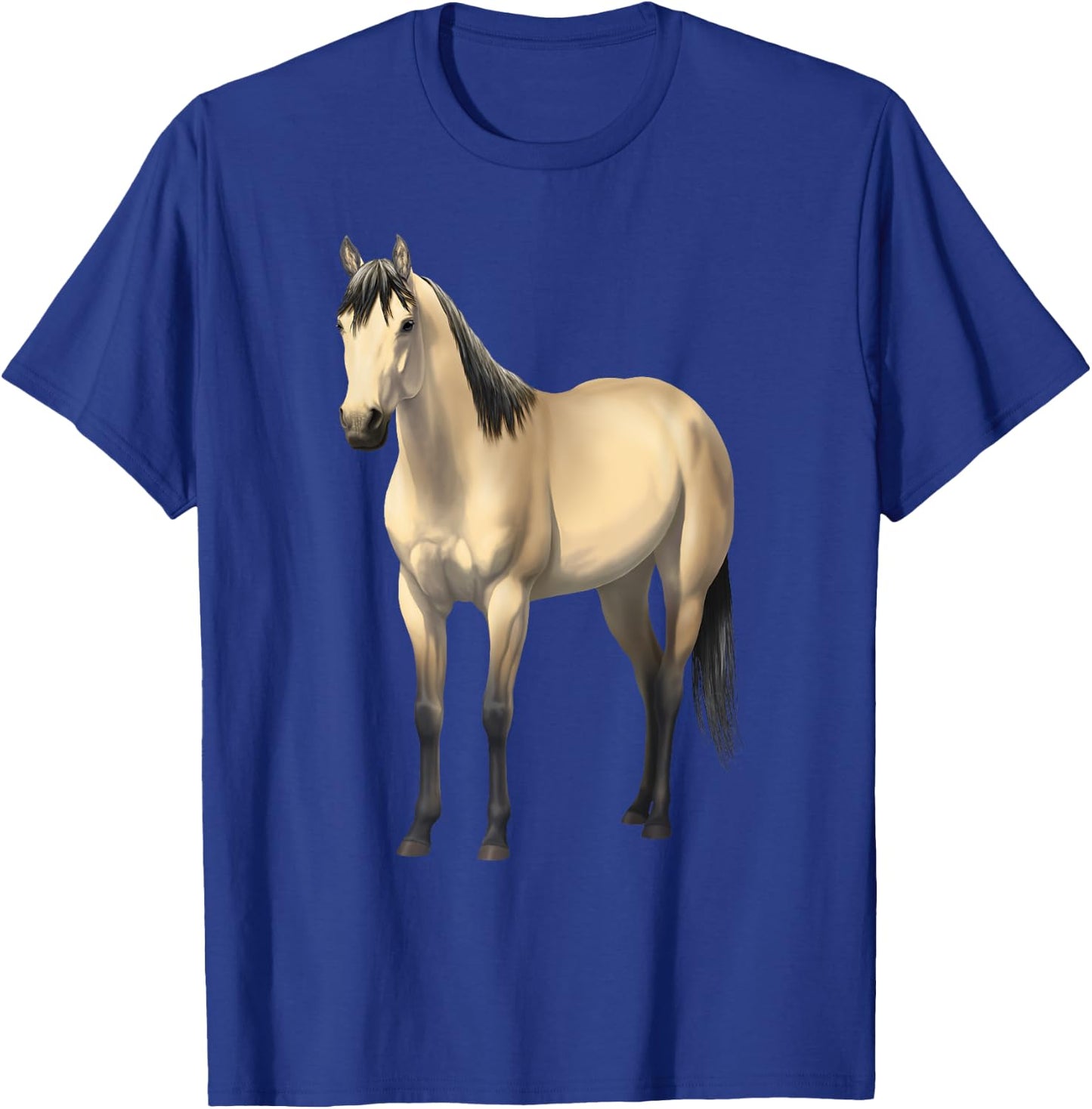 Beautiful Buttermilk Buckskin Quarter Horse T-Shirt - T-Shirt | Royal