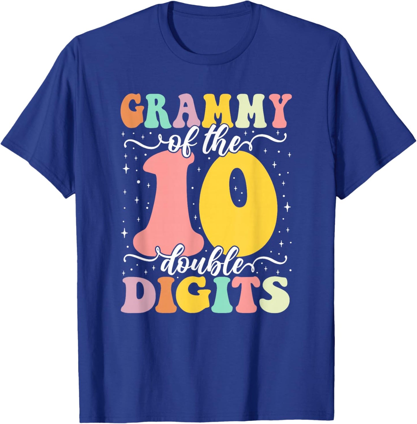 Grammy of The Bday Girl Boy Double Digits 10th Birthday T-Shirt - T-Shirt | Royal