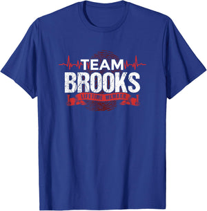 BROOKS TEAM Family Reunions DNA Heartbeat Gift T-Shirt - T-Shirt | Royal
