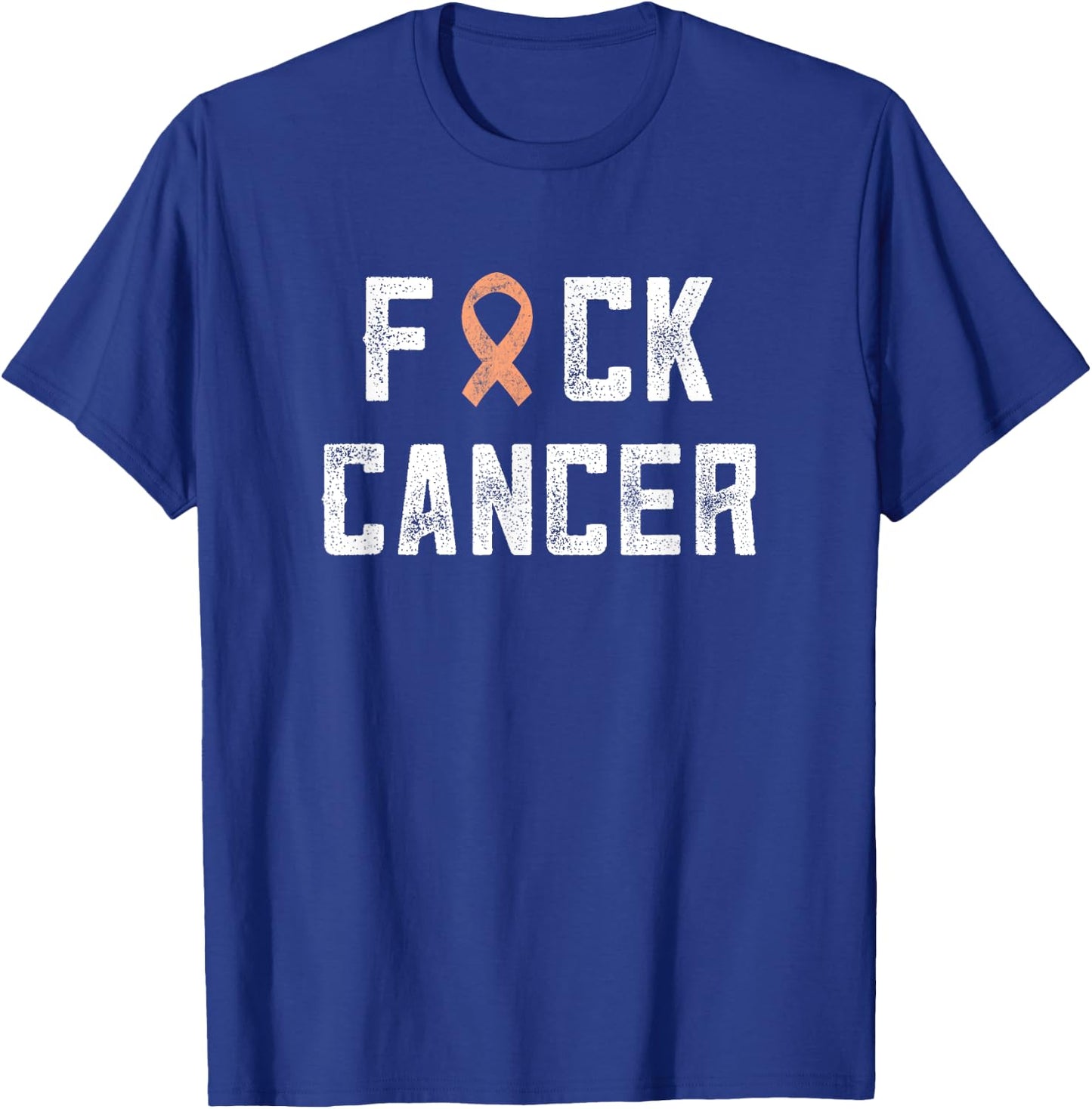 Endometrial Cancer Gifts Fck Cancer Uterine Cancer Gifts T-Shirt - T-Shirt | Royal