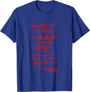 Rocky Horror Show Hot Patootie Eddie Red Lyrics T-Shirt - T-Shirt | Royal