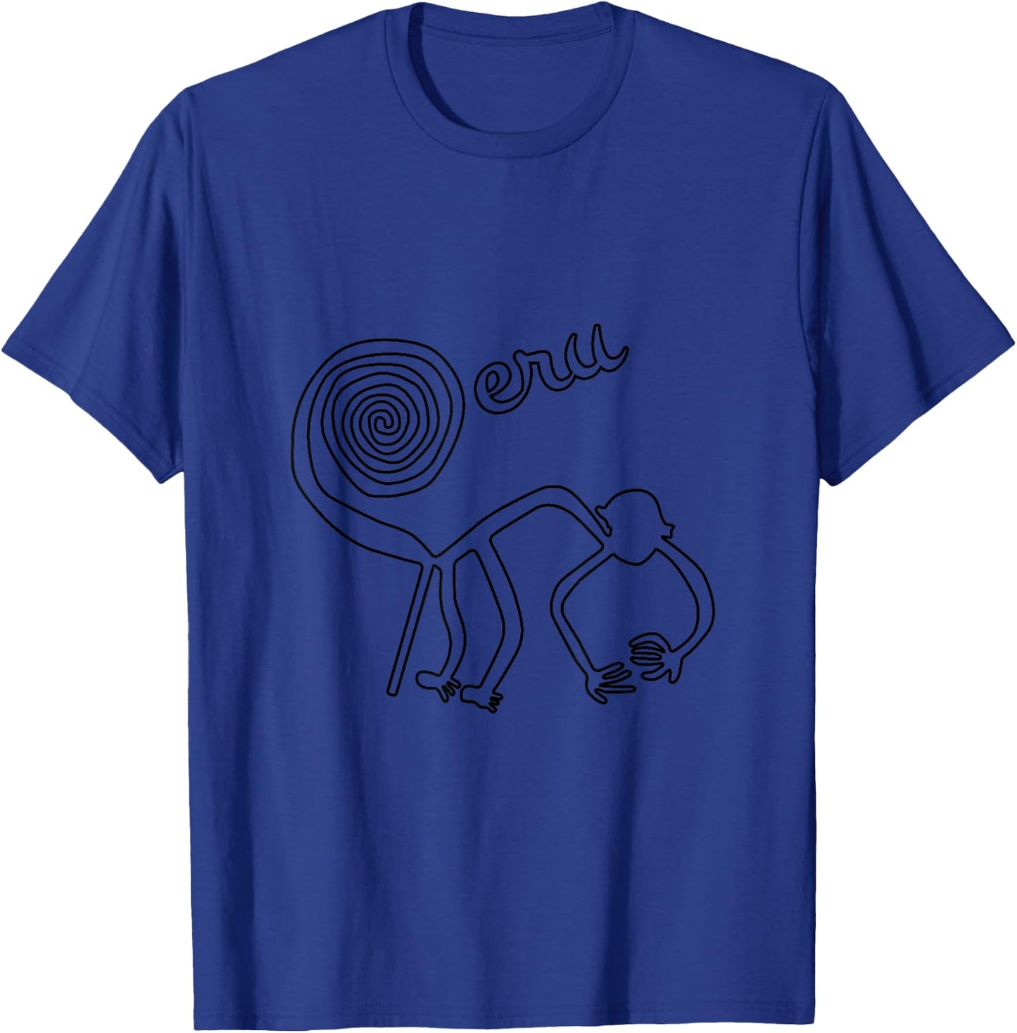 Nazca Lines Shirt Monkey Peru South America Souvenir T-Shirt - T-Shirt | Royal