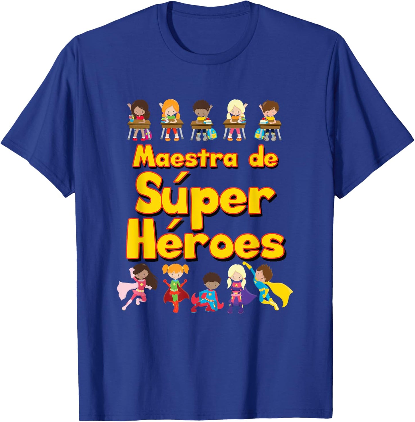 Maestra de Superhéroes T-Shirt - T-Shirt | Royal