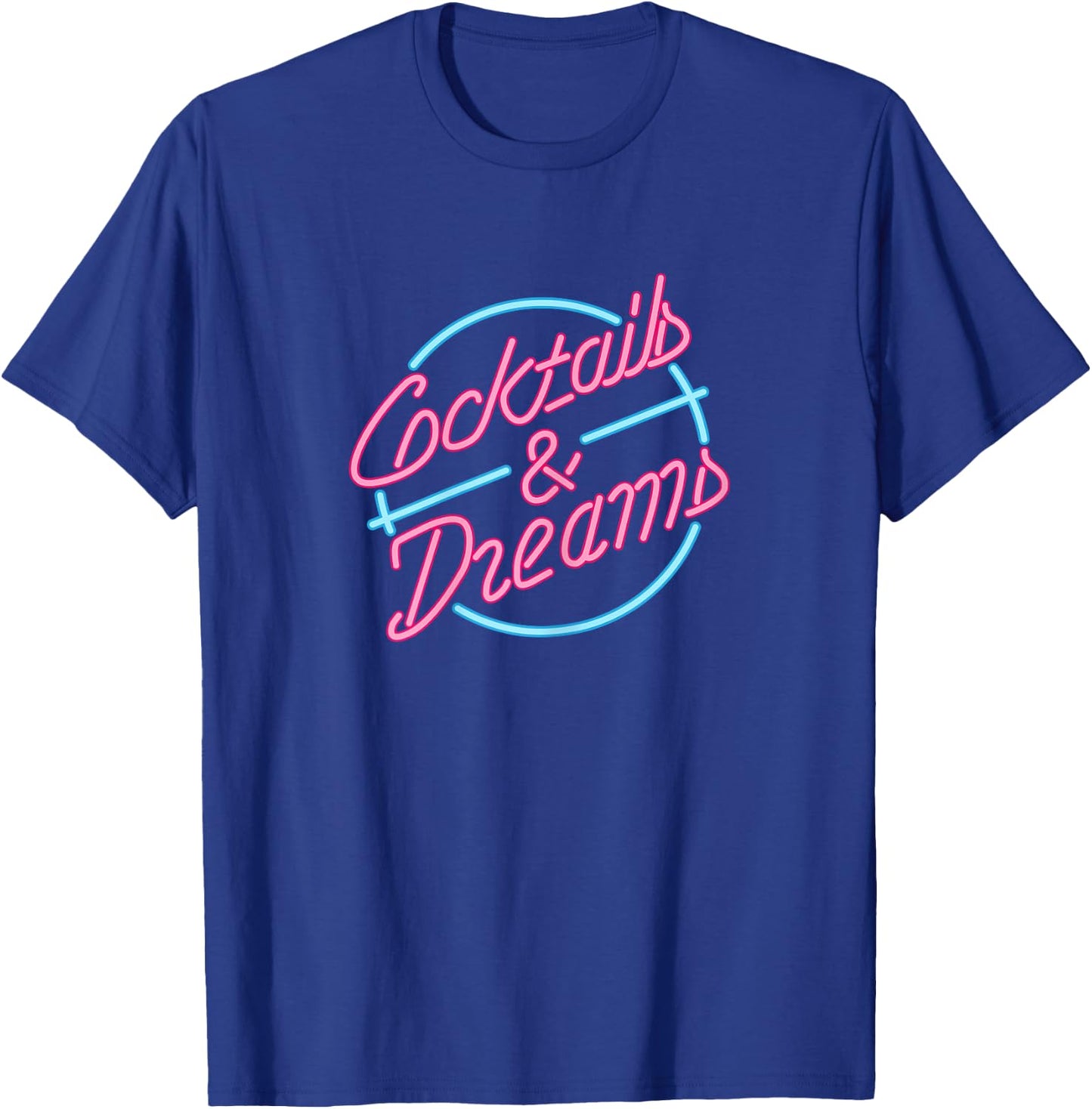 Ladies Designer Cocktails & Dreams Shirt T-Shirt - T-Shirt | Royal