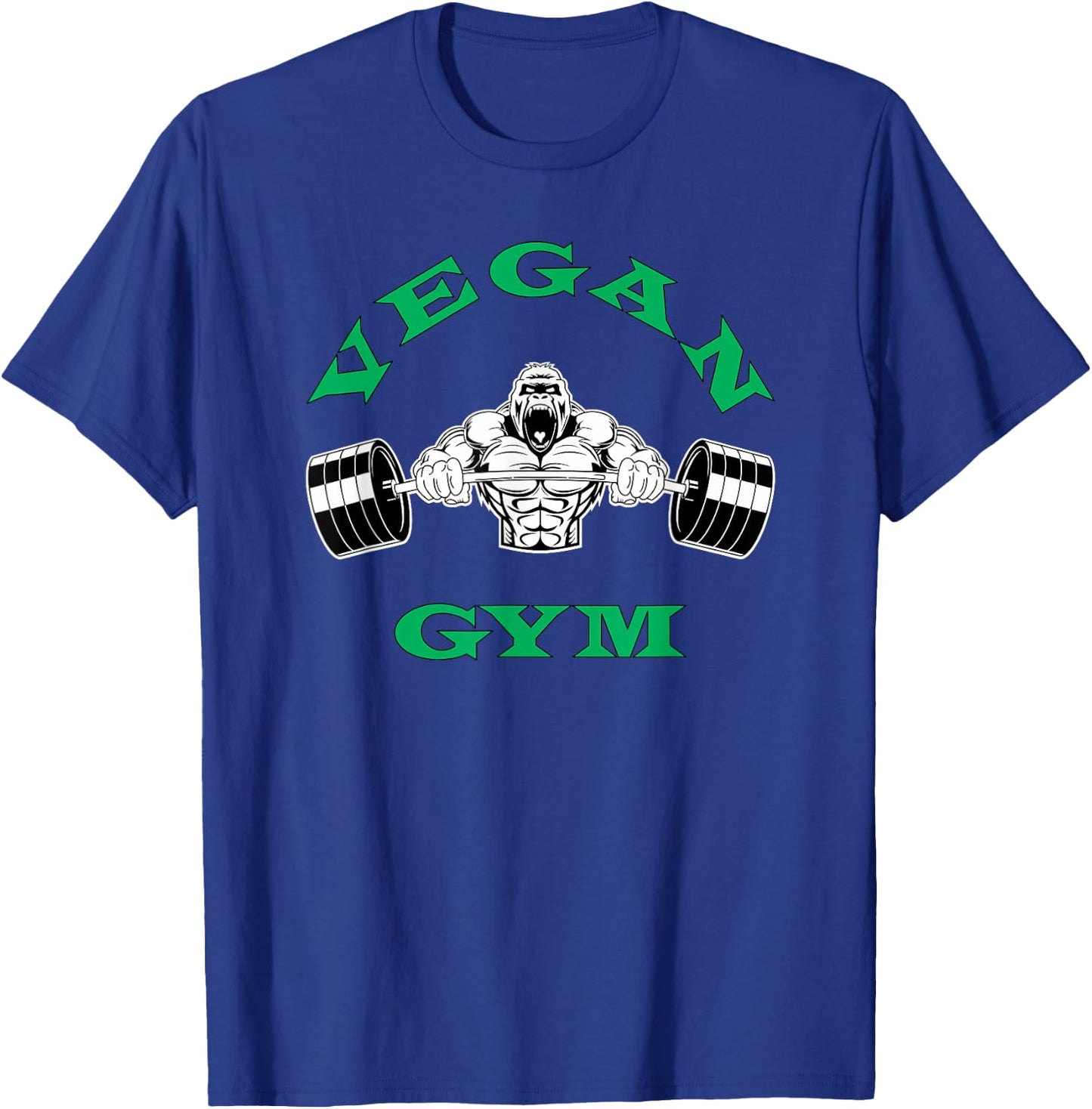 Vegan Shirt - Strong Gorilla Vegetarian Plant Based Gym T-Shirt - T-Shirt | Royal